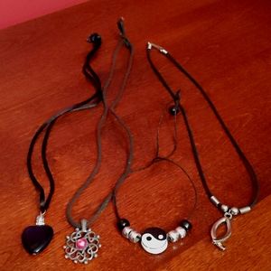 Black Cord Necklace Bundle